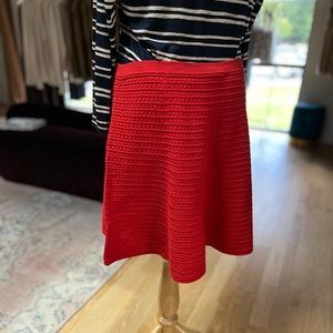 Theory ✨ A-Line Circle Skirt, Red, Large, EUC